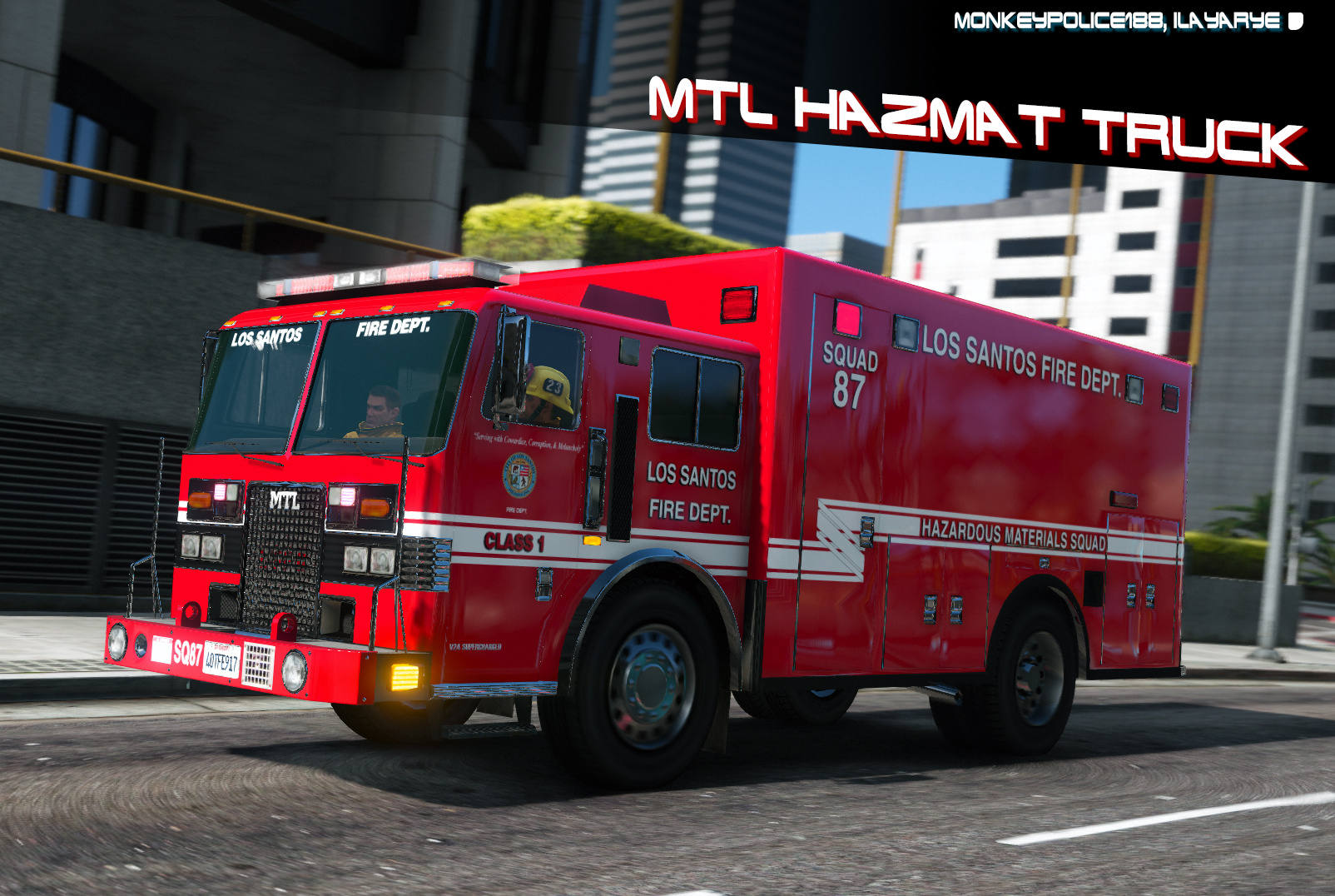 MTL Fire  Hazmat  Truck  Add On Liveries Template 